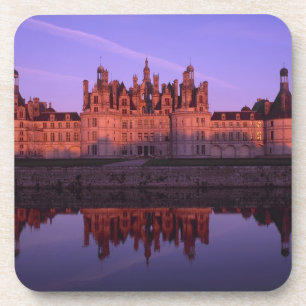 Dessous-de-verre Château Chambord au coucher du soleil, Vallée de l