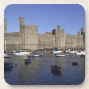 Dessous-de-verre Château de Caernarfon, Gwynedd, Pays de Galles (RF