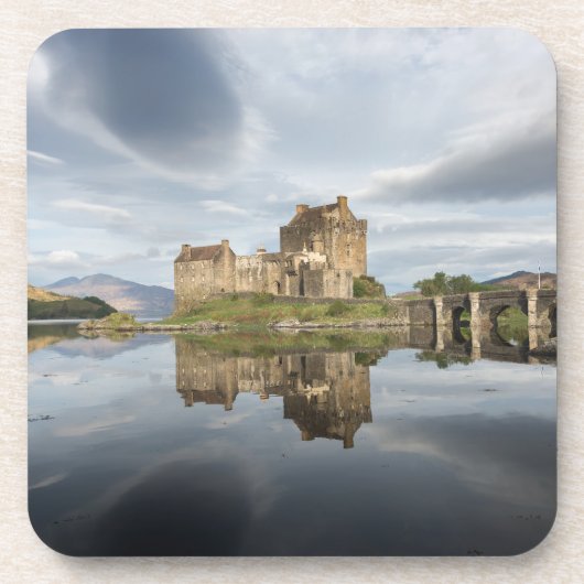 Dessous-de-verre Château d'Eilean Donan avec la réflexion en Ecosse (Devant)