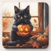 Dessous-de-verre Chaton d'Halloween (Devant)