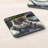 Dessous-de-verre Chaton, plan rapproché (Côté gauche)