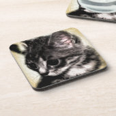 Dessous-de-verre Chaton tigré (Côté gauche)