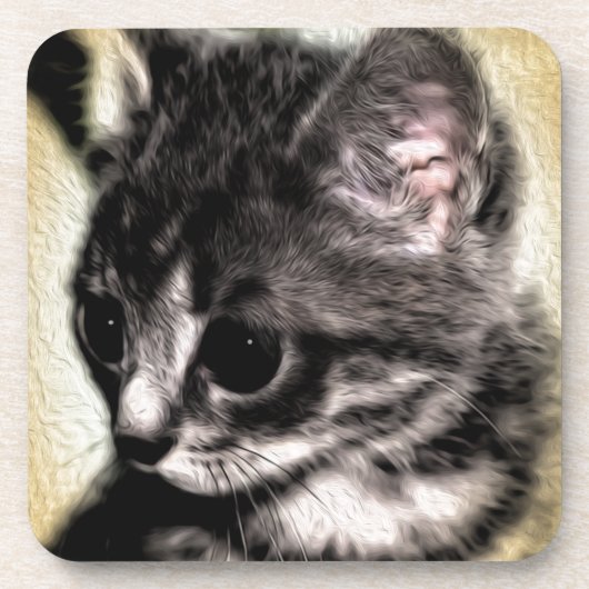 Dessous-de-verre Chaton tigré (Devant)