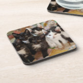 Dessous-de-verre Chatons de smoking (Côté gauche)