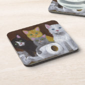 Dessous-de-verre Chatons Joueurs (Côté gauche)