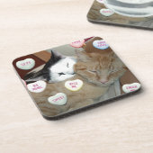 Dessous-de-verre Chats de la Saint Valentin (Côté gauche)