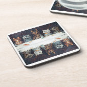 Dessous-de-verre chats de Louis Wain (Côté gauche)