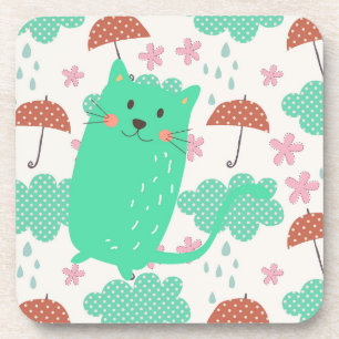 Dessous-de-verre Chats en pluie