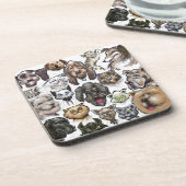 Dessous-de-verre Chats et chiens (Côté gauche)