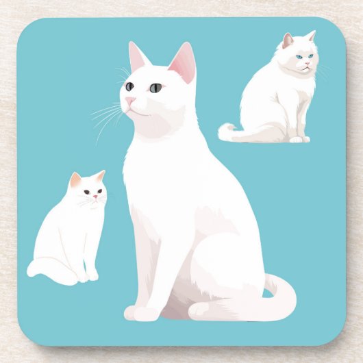 Dessous-de-verre Chats réservés (Devant)
