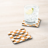 Dessous-de-verre Chauffage Éffrayant Halloween moderne Orange (Côté Droit)