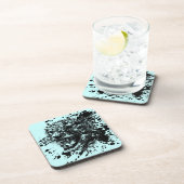 Dessous-de-verre Cheetah en colère en noir Splash Choisissez votre (Côté Droit)