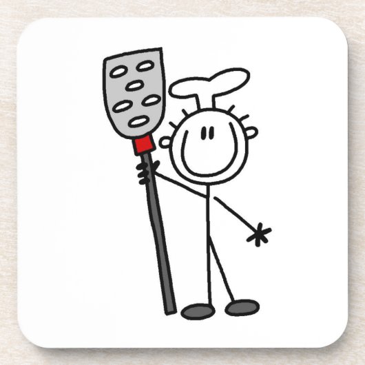 Dessous-de-verre Chef avec spatule (Devant)