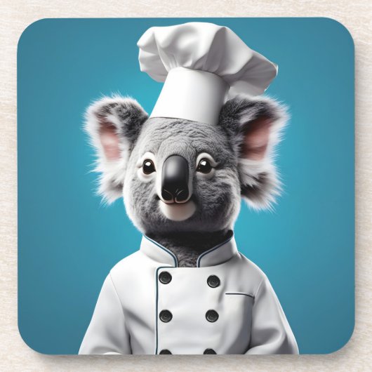 Dessous-de-verre Chef Koala (Devant)