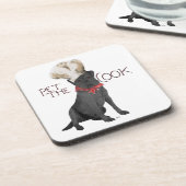 Dessous-de-verre Chef Labrador Retriever Noir (Côté gauche)