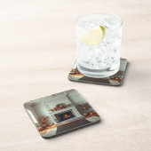 Dessous-de-verre Cheminée cosy (Côté Droit)