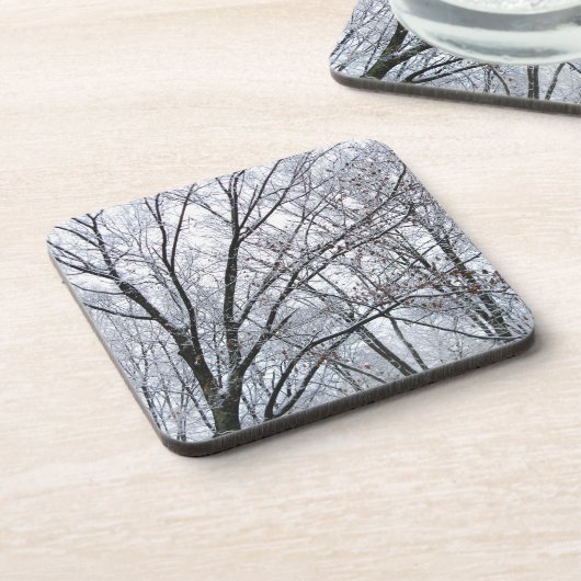 Dessous-de-verre Chêne couvert de neige (Côté gauche)