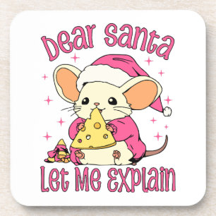 Dessous-de-verre Cher Père Noël, laissez-moi vous expliquer