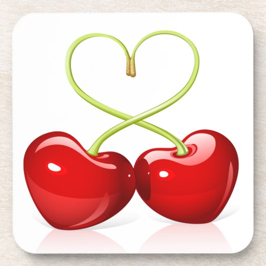 Dessous-de-verre Cherry Heart (Devant)