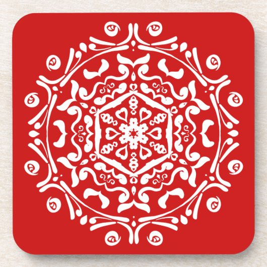 Dessous-de-verre Cherry Mandala (Devant)