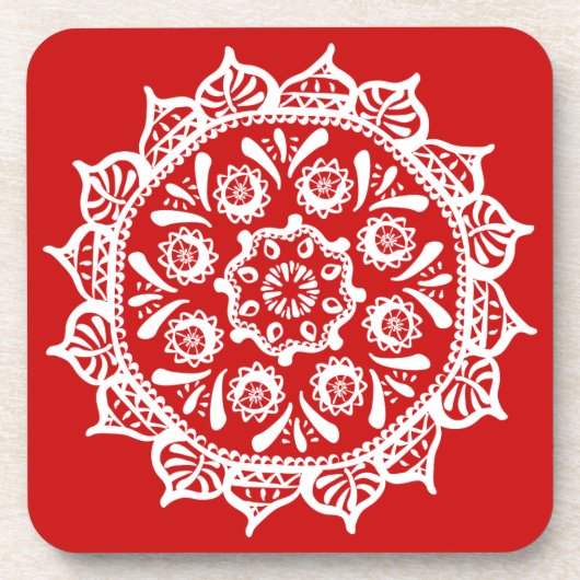 Dessous-de-verre Cherry Mandala (Devant)