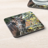 Dessous-de-verre Cheval amish en attente (Côté gauche)