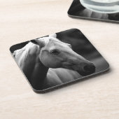 Dessous-de-verre Cheval blanc noir (Côté gauche)