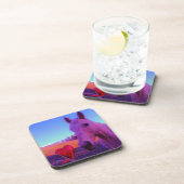 Dessous-de-verre Cheval Brown et Coeur Rouge (Côté Droit)