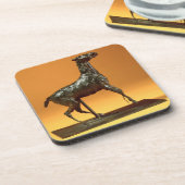Dessous-de-verre Cheval Caracoling (bronze) (Côté gauche)