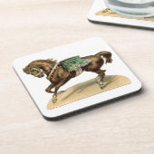 Dessous-de-verre Cheval de cirque vintage (Côté gauche)