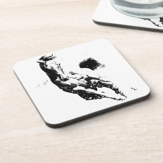 Dessous-de-verre Cheval de course (Côté gauche)