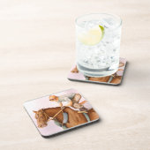 Dessous-de-verre Cheval de course et Jockey (Côté Droit)