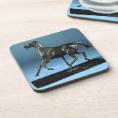 Dessous-de-verre Cheval de trot (bronze) (Côté gauche)