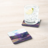 Dessous-de-verre Cheval éloigné dans un champ violet (Côté Droit)