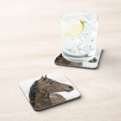 Dessous-de-verre Cheval en hiver (Côté Droit)