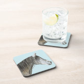 Dessous-de-verre Cheval gris (Côté Droit)