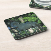 Dessous-de-verre Cheval miniature se tenant dans les arbres (Côté gauche)