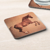 DESSOUS-DE-VERRE CHEVAL ROUGE (Côté gauche)