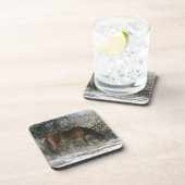 Dessous-de-verre Cheval sauvage de mustang dans la neige 1 (Côté Droit)