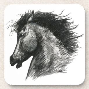 Dessous-de-verre Cheval Sauvage Fougueux