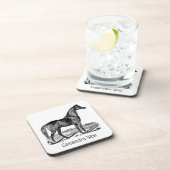 Dessous-de-verre Cheval vintage debout (Côté Droit)