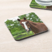 Dessous-de-verre Cheval Visage Avec Marquage (Côté gauche)