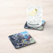 Dessous-de-verre chevaliers médiévaux historiques jouant sur les ch (Côté Droit)