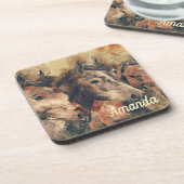 Dessous-de-verre Chevaux Brown (Côté gauche)