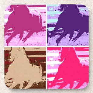 Dessous-de-verre Chevaux d'art pop