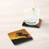 Dessous-de-verre Chevaux d'imaginaire : Coucher du soleil de (Côté Droit)