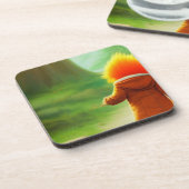 Dessous-de-verre Cheveux orange (Côté gauche)