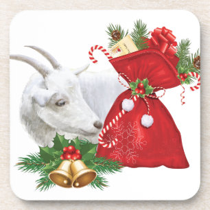 Dessous-de-verre Chèvre Saanen Avec Esprit De Vacances