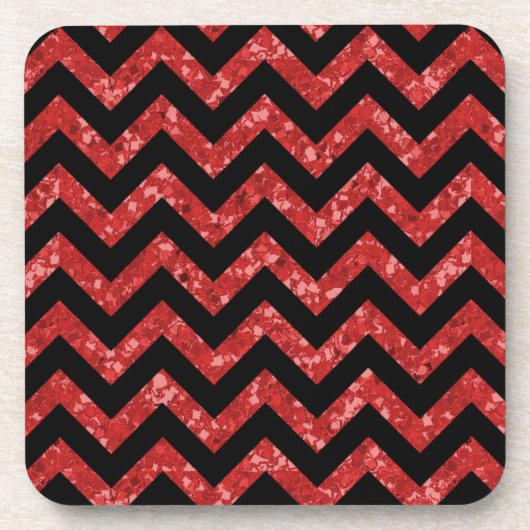 Dessous de verre Chevron Parties scintillant Look (Devant)
