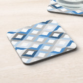 dessous de verre chevrons bleus (Côté gauche)